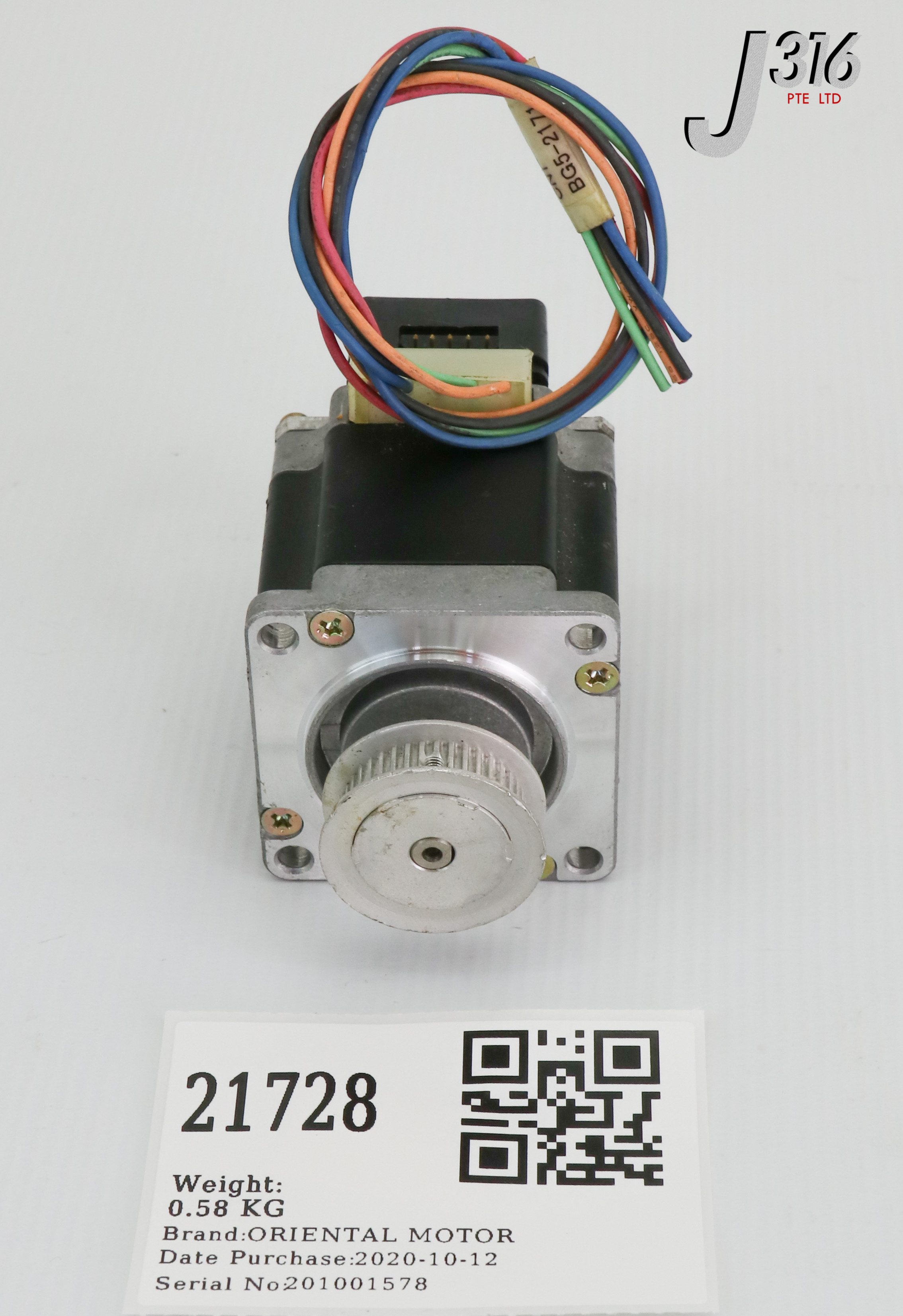 21728 ORIENTAL MTR 5-PHASE STEPPING MTR W/ ENCODER HEDM-5500 B12